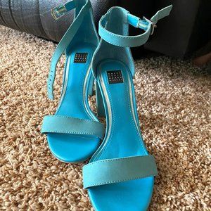 White House Black Market Blue Heels